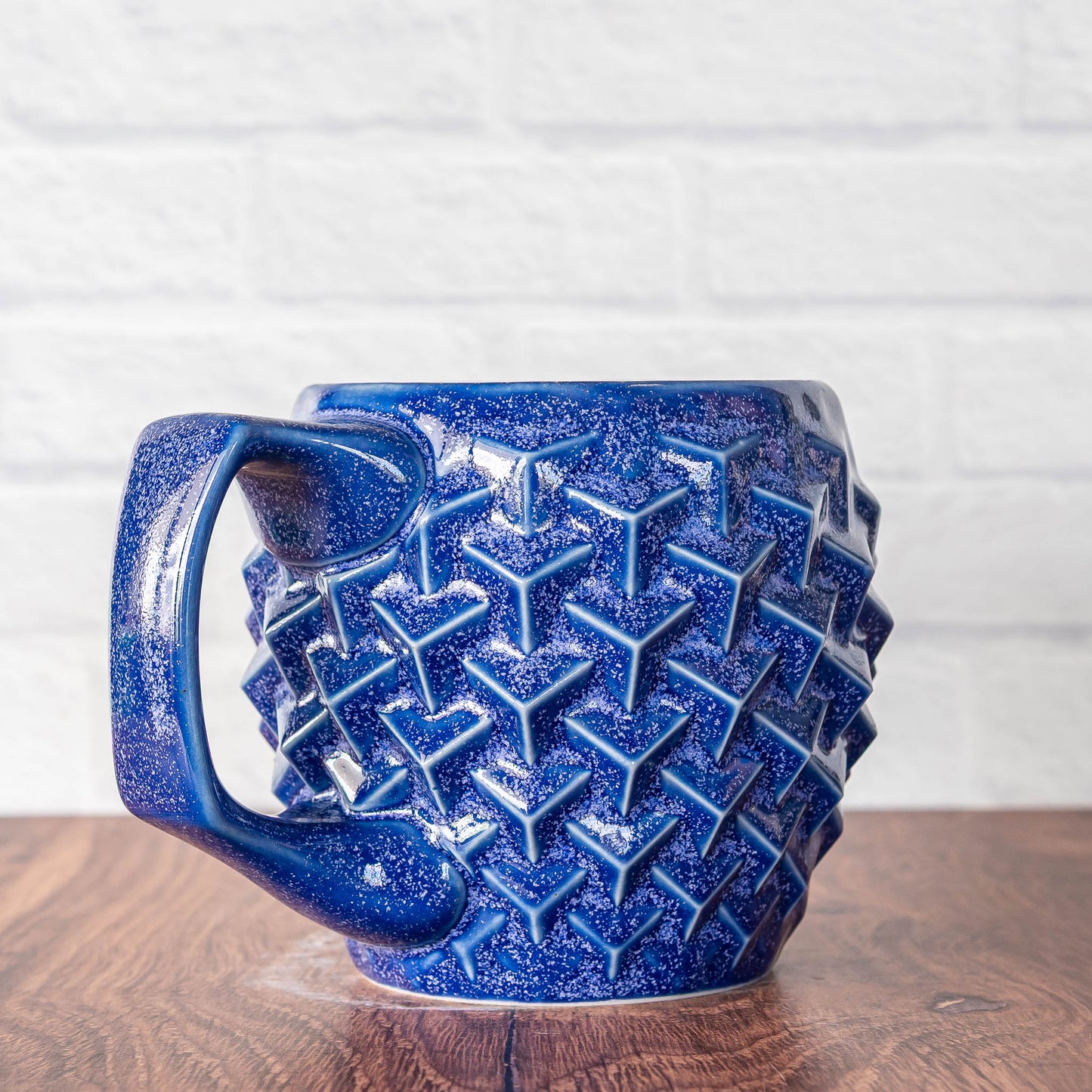 12oz 'Lavender Teadust' Cubes Mug