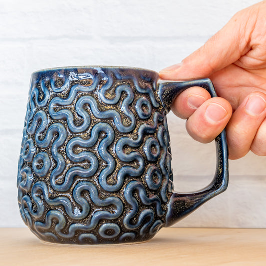 'Blue Teadust' Brain Coral  - 16oz Mug