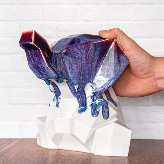 Large 'Drips on White' Elephant