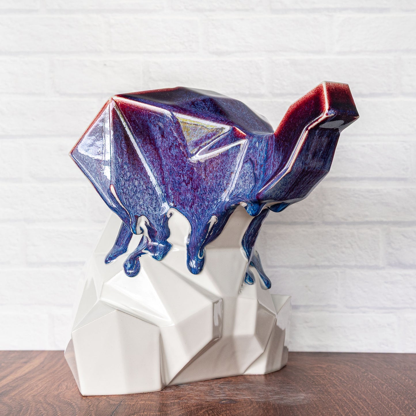 Large 'Drips on White' Elephant