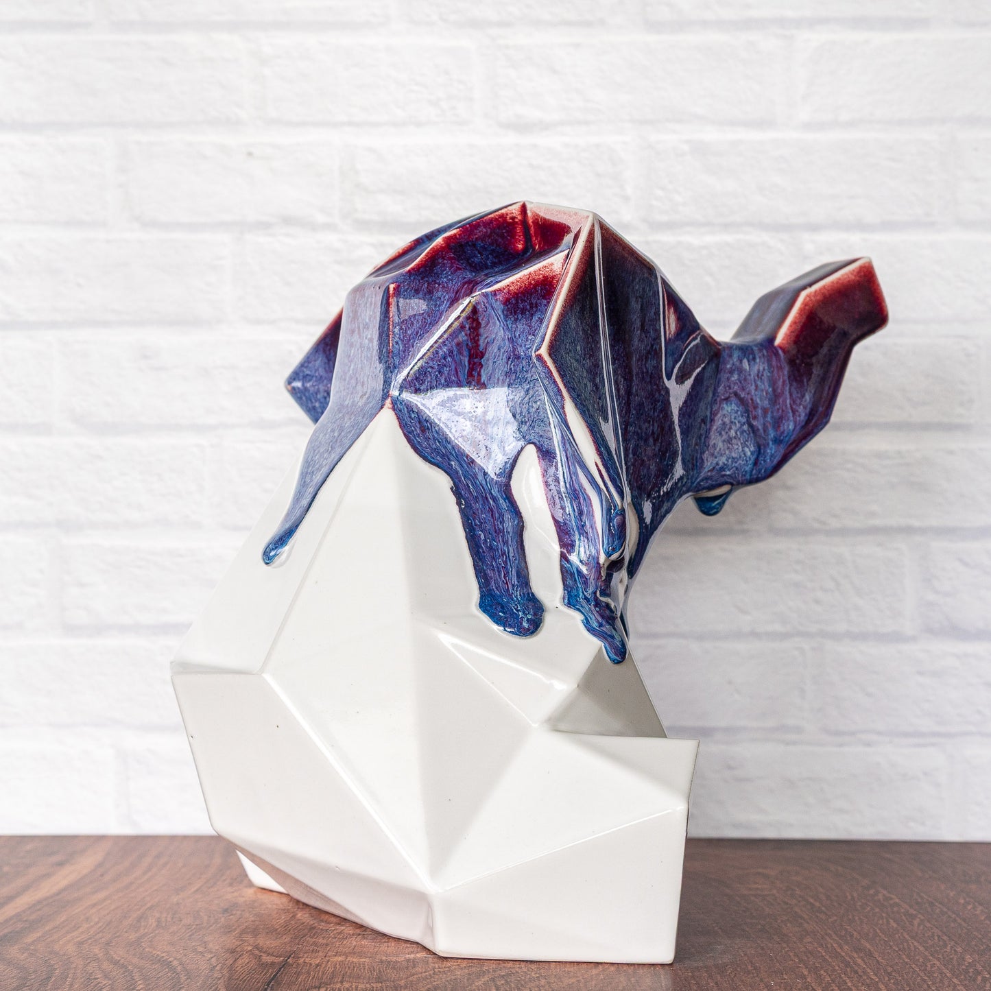 Large 'Drips on White' Elephant