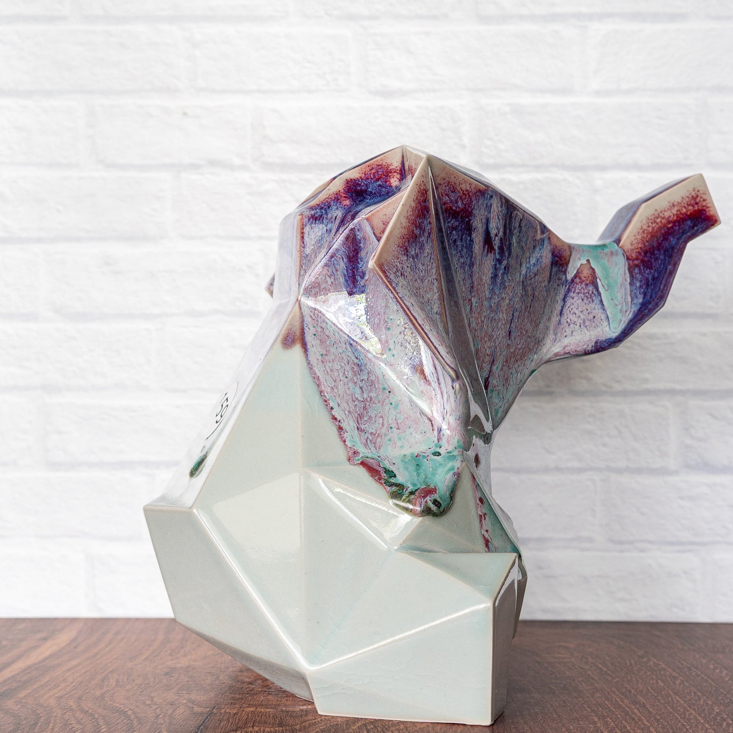 Large 'Drips on Celadon' Elephant