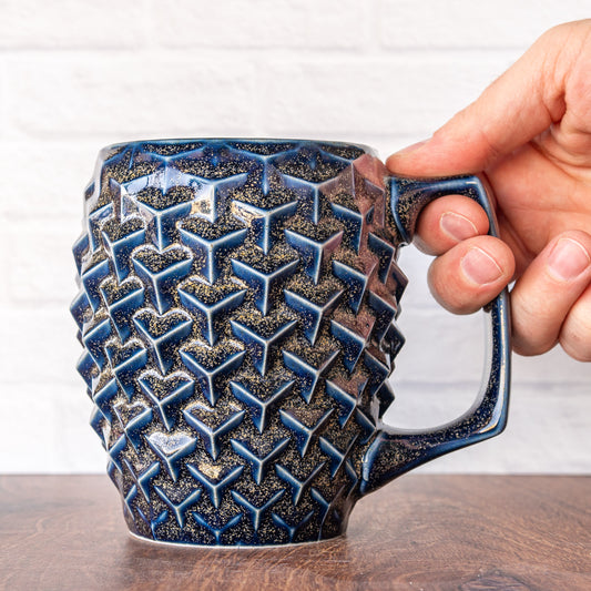 'Blue Teadust' Cubes 20oz Mug