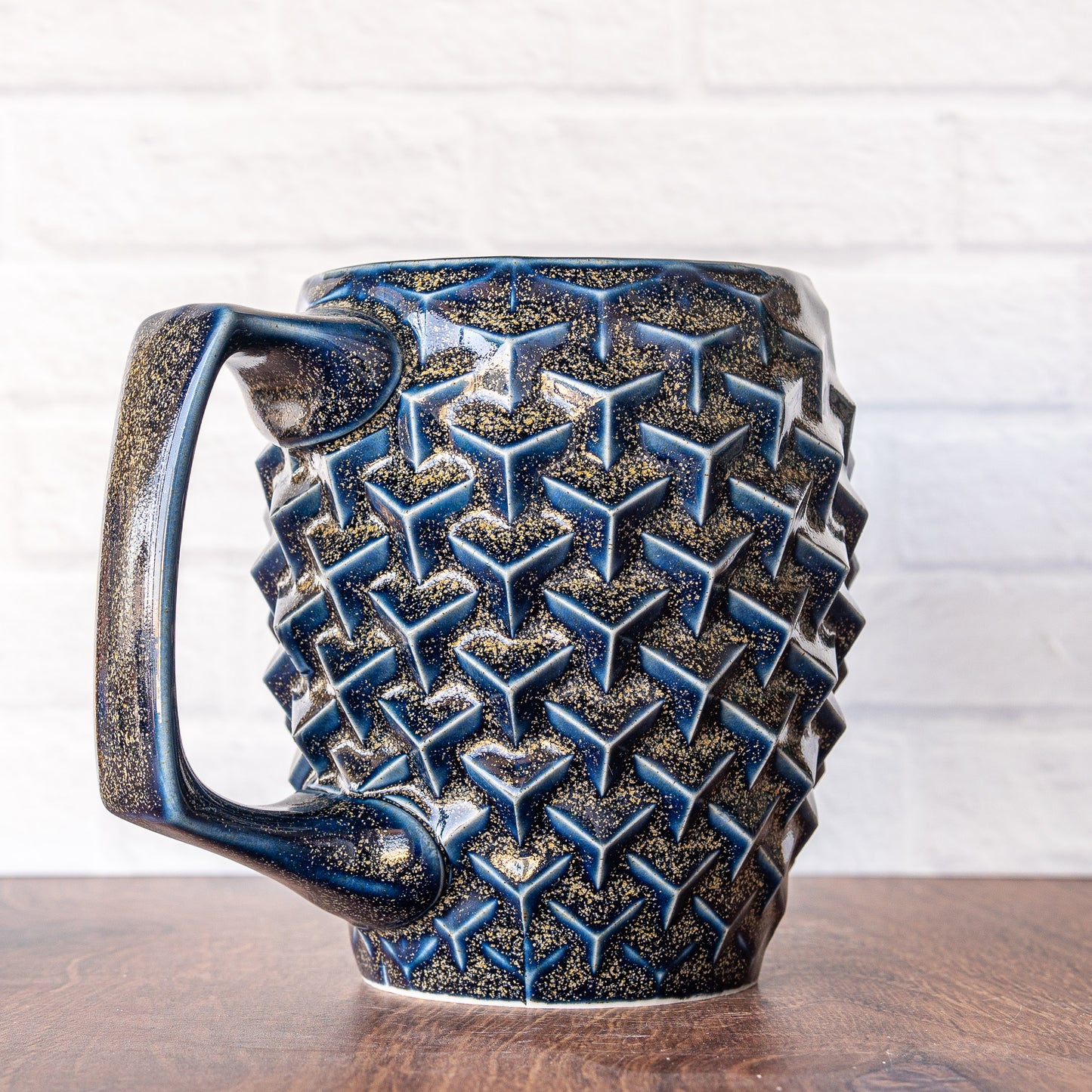 'Blue Teadust' Cubes 20oz Mug