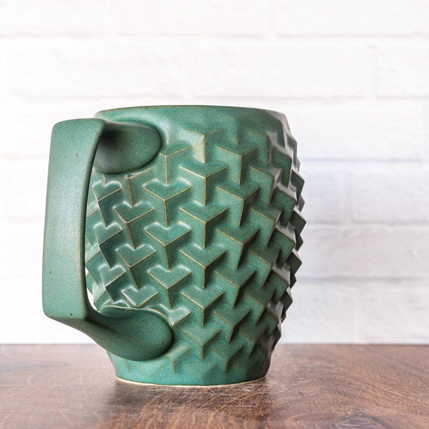 20oz 'Jade Matte' Cubes Mug