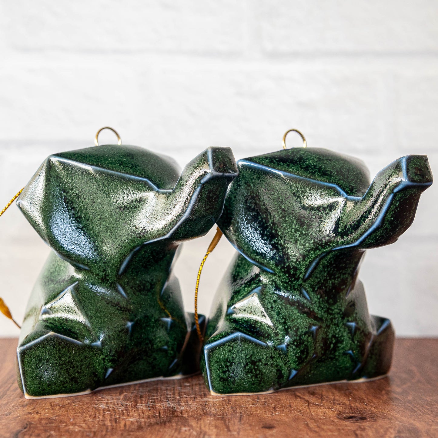 'Duckweed' Elephant Ornament