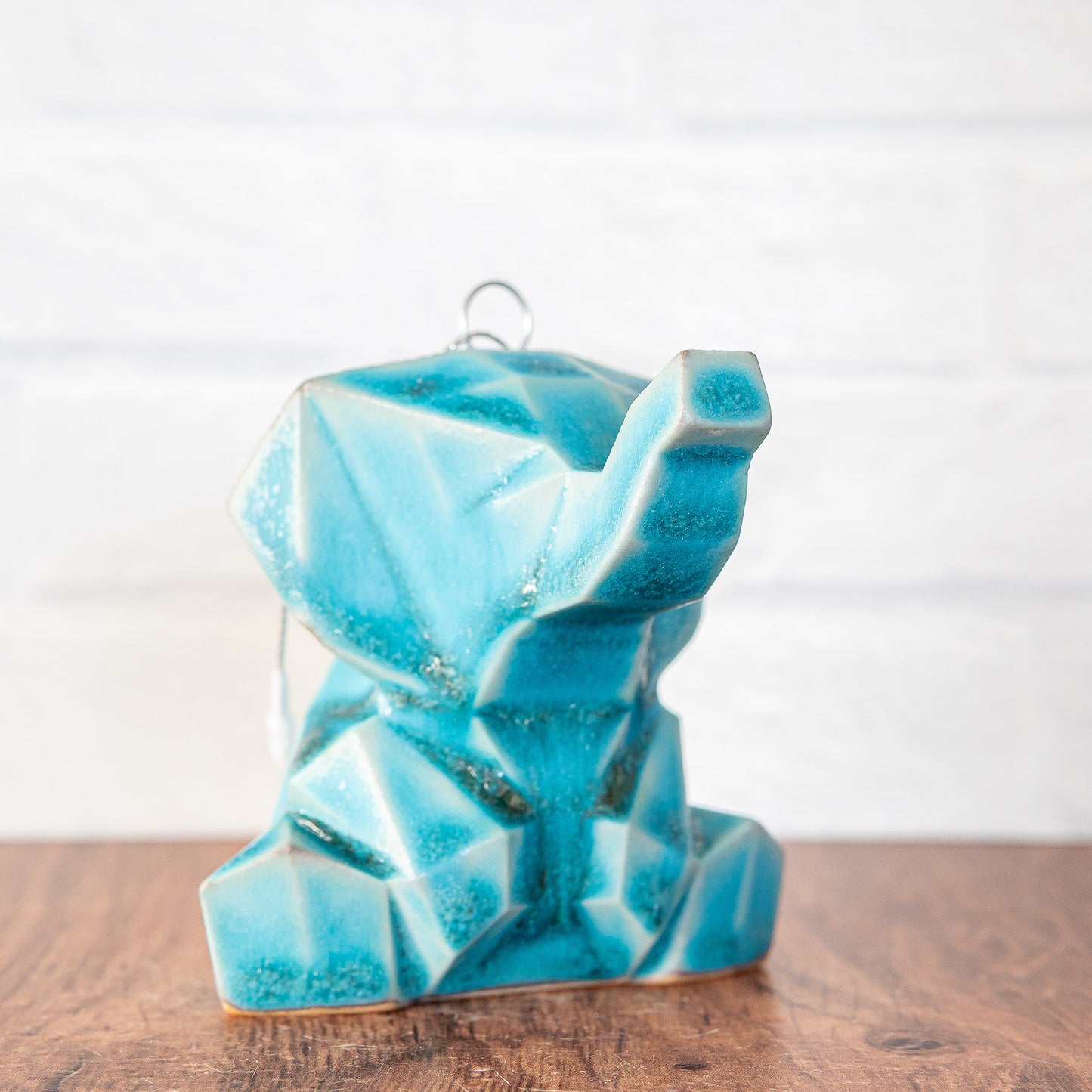 'Electric Blue' Elephant Ornament