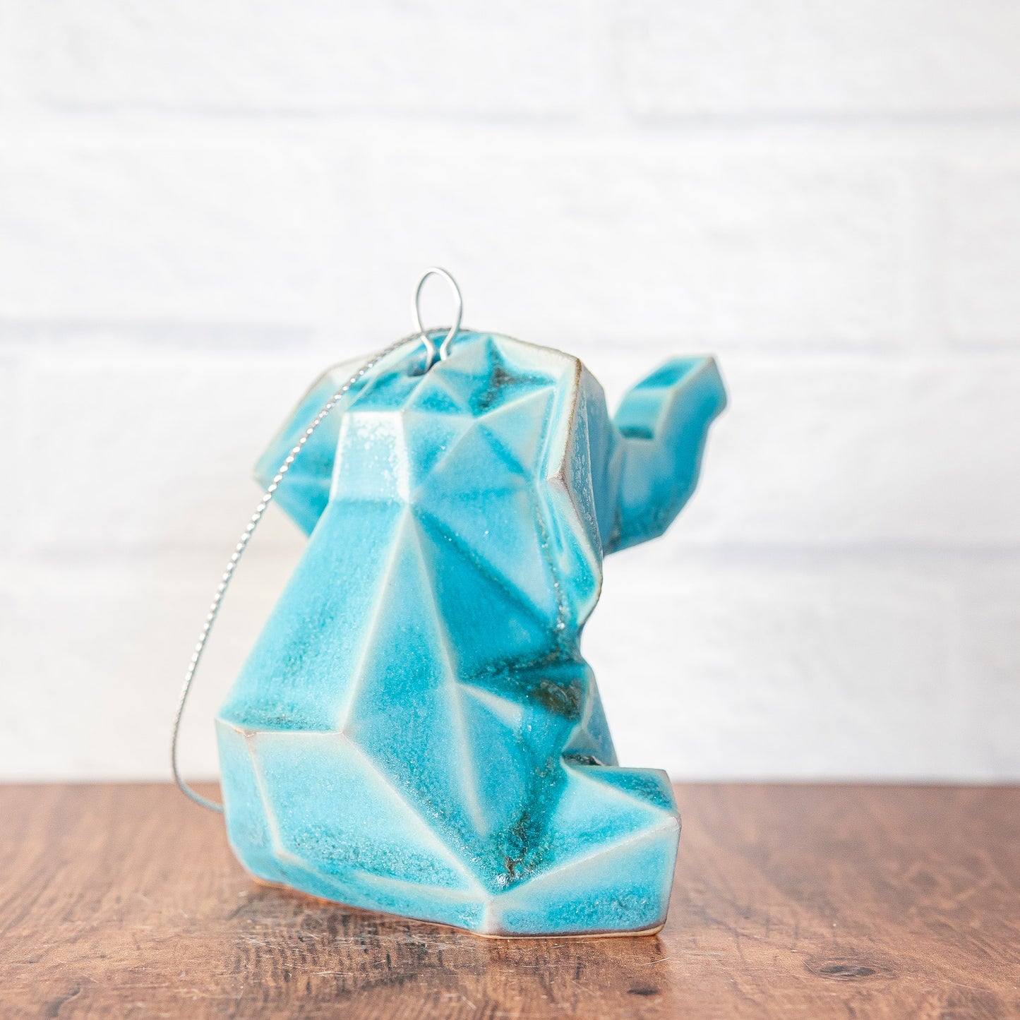 'Electric Blue' Elephant Ornament