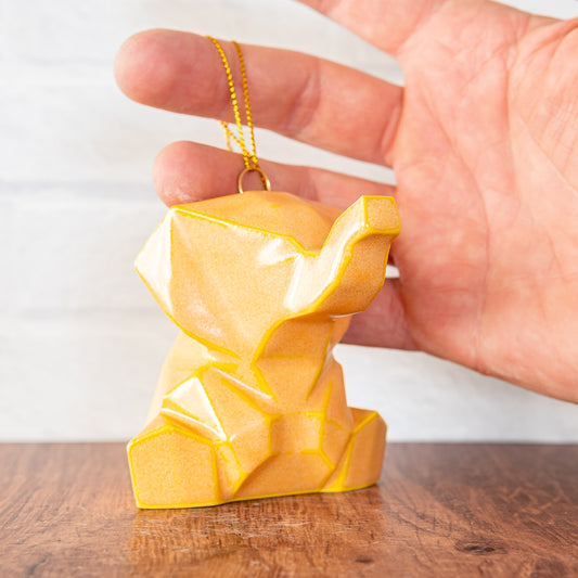 'Creamsicle' Elephant Ornament