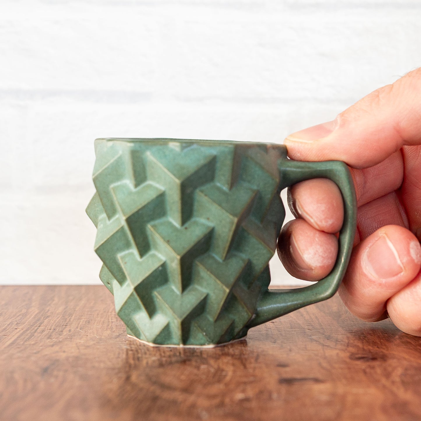 'Jade Matte' Mini Mug Ornament