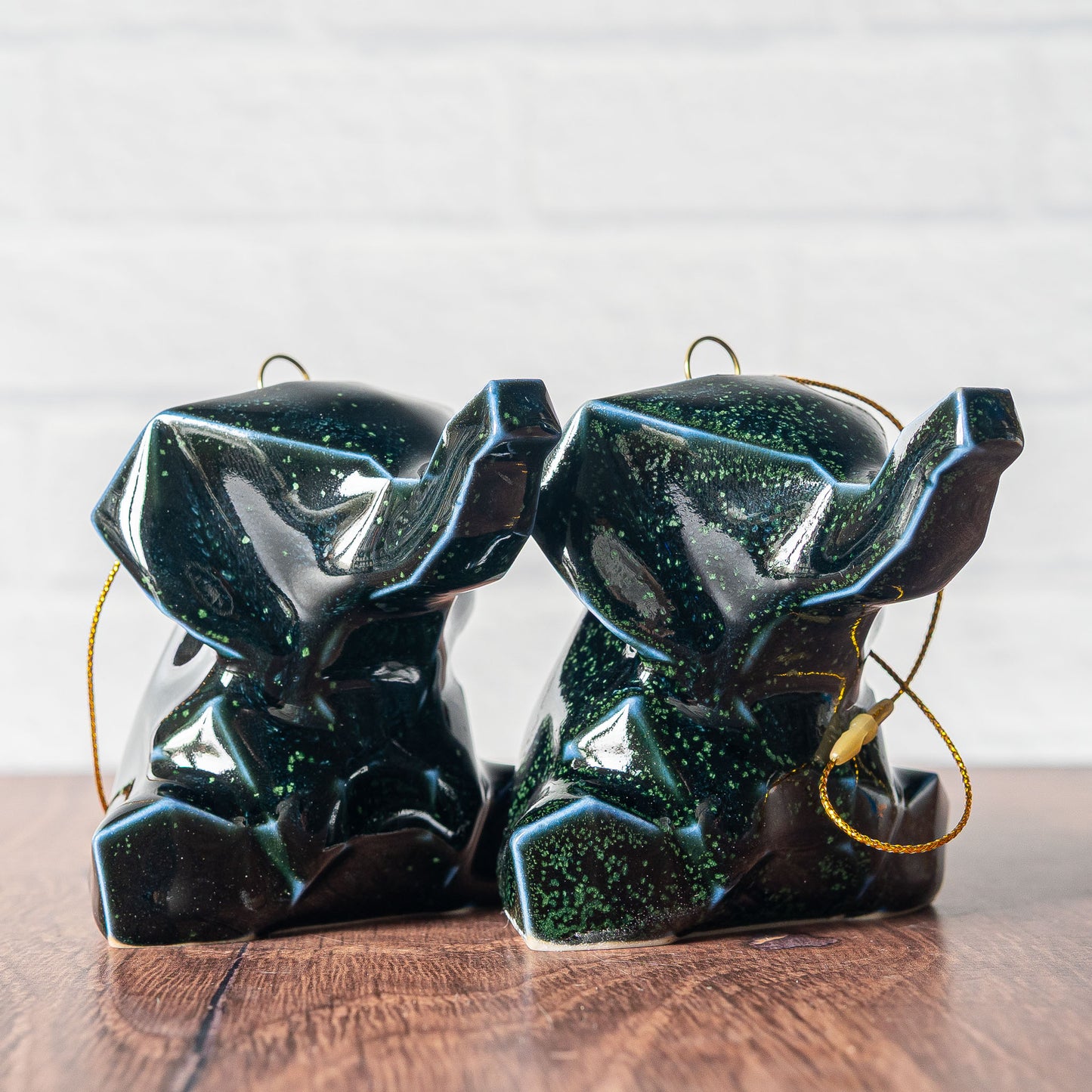 Limited Dark 'Duckweed' Elephant Ornament