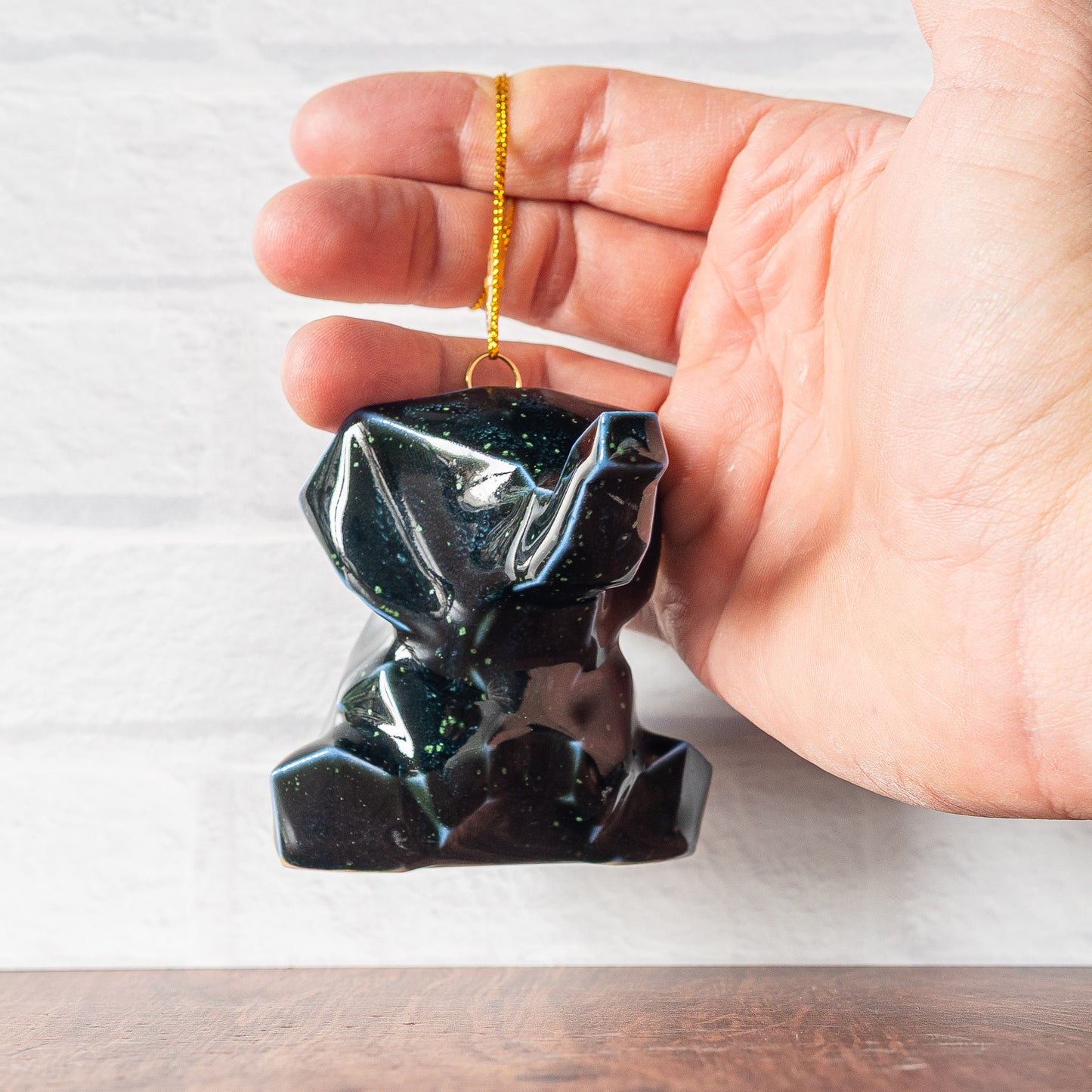 Limited Dark 'Duckweed' Elephant Ornament