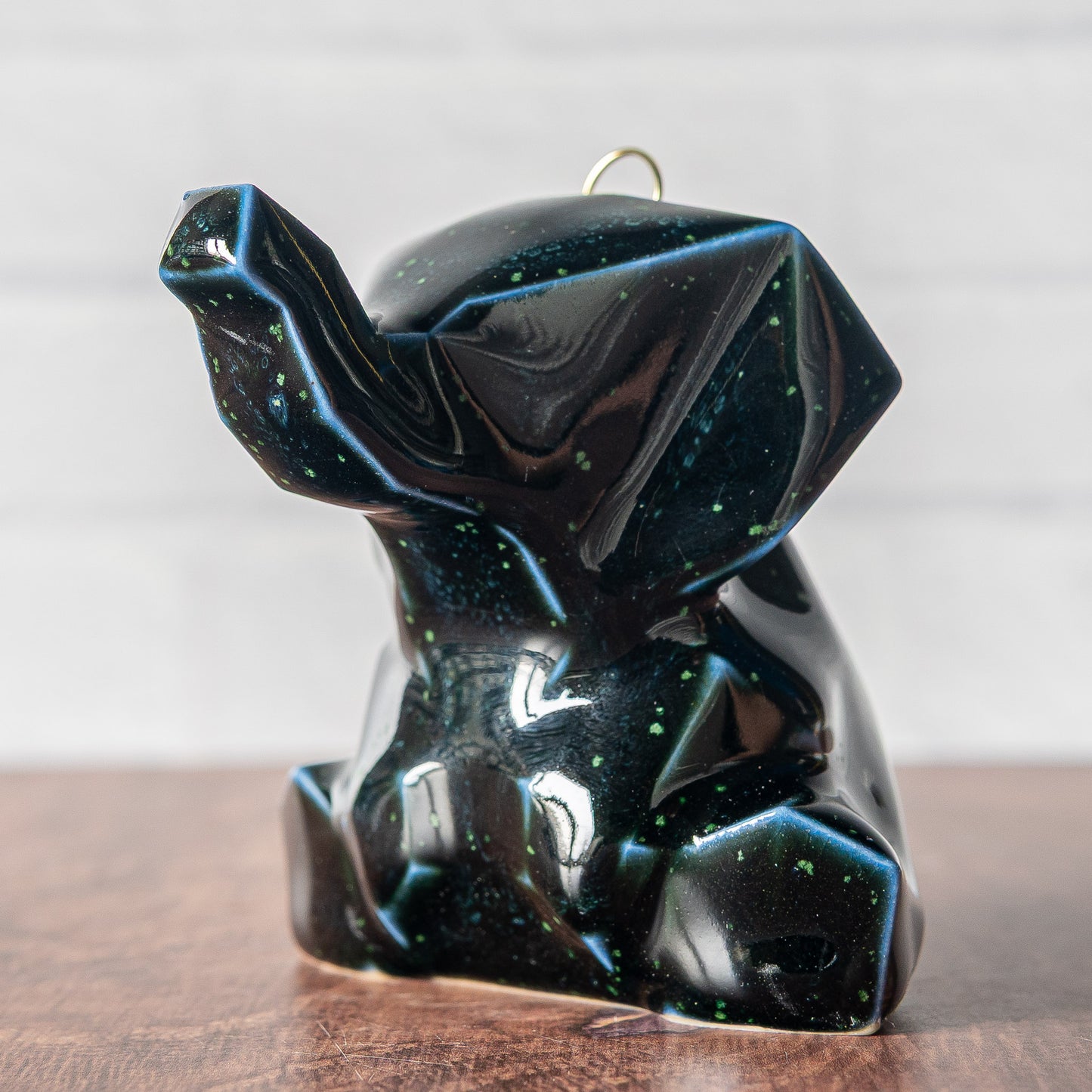 Limited Dark 'Duckweed' Elephant Ornament