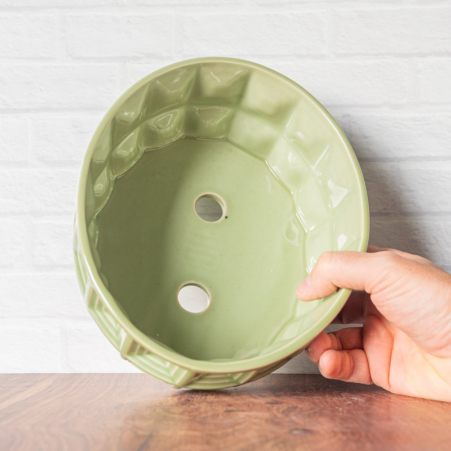 'Green Celadon' Bonsai/Succulent Planter