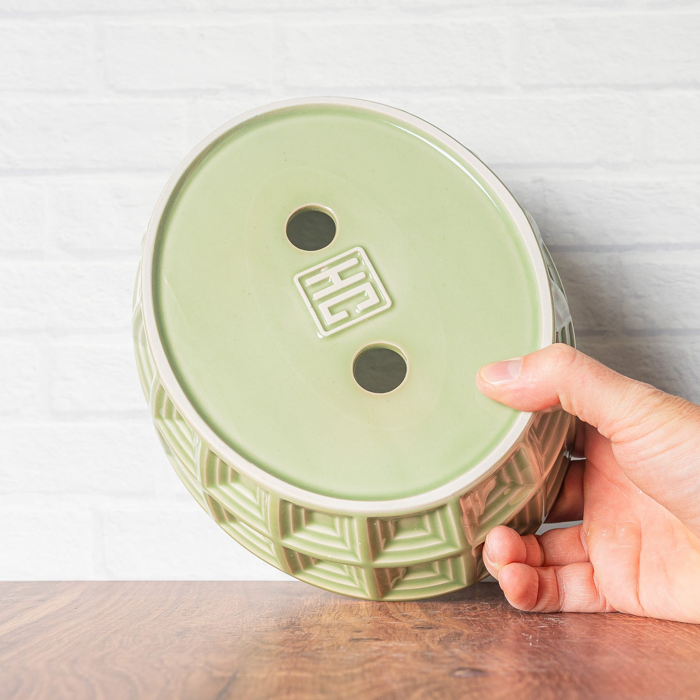 'Green Celadon' Bonsai/Succulent Planter