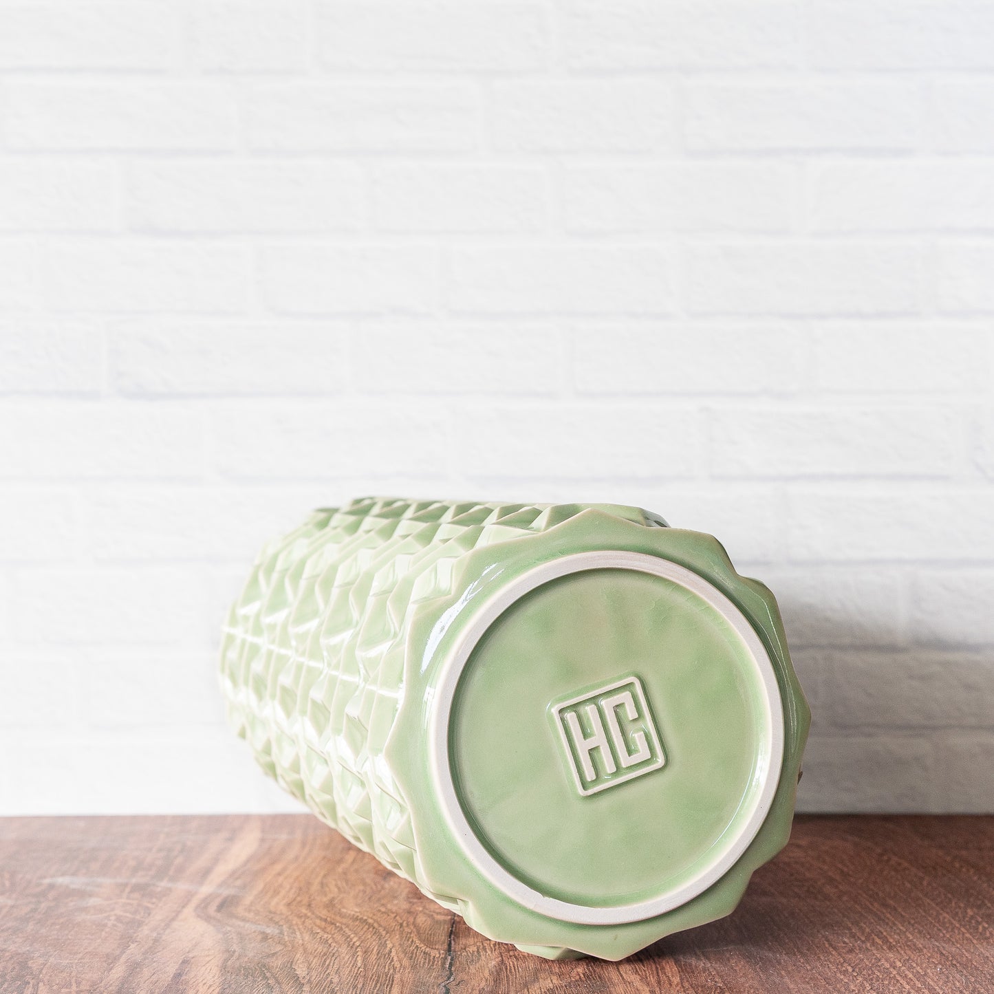 'Green Celadon' Triweave Vase