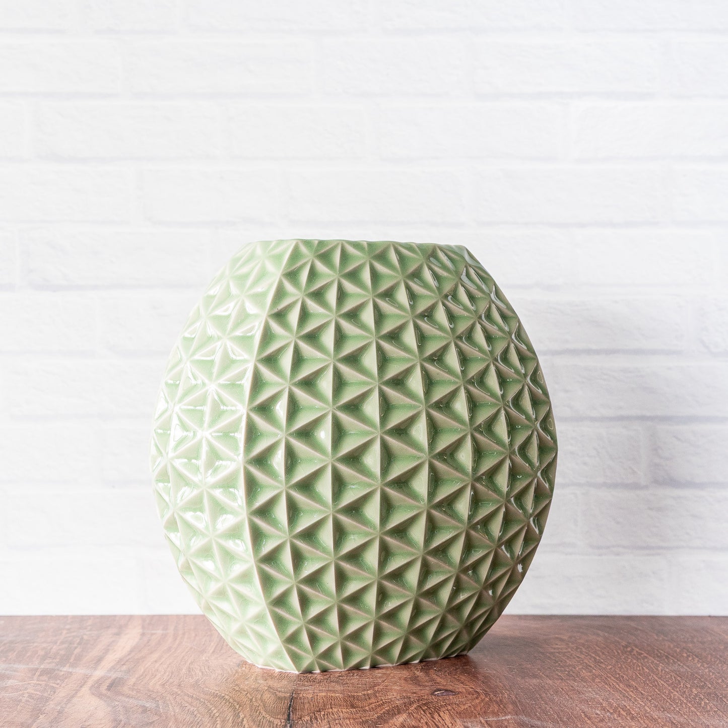 'Green Celadon' 8" Tall Vase