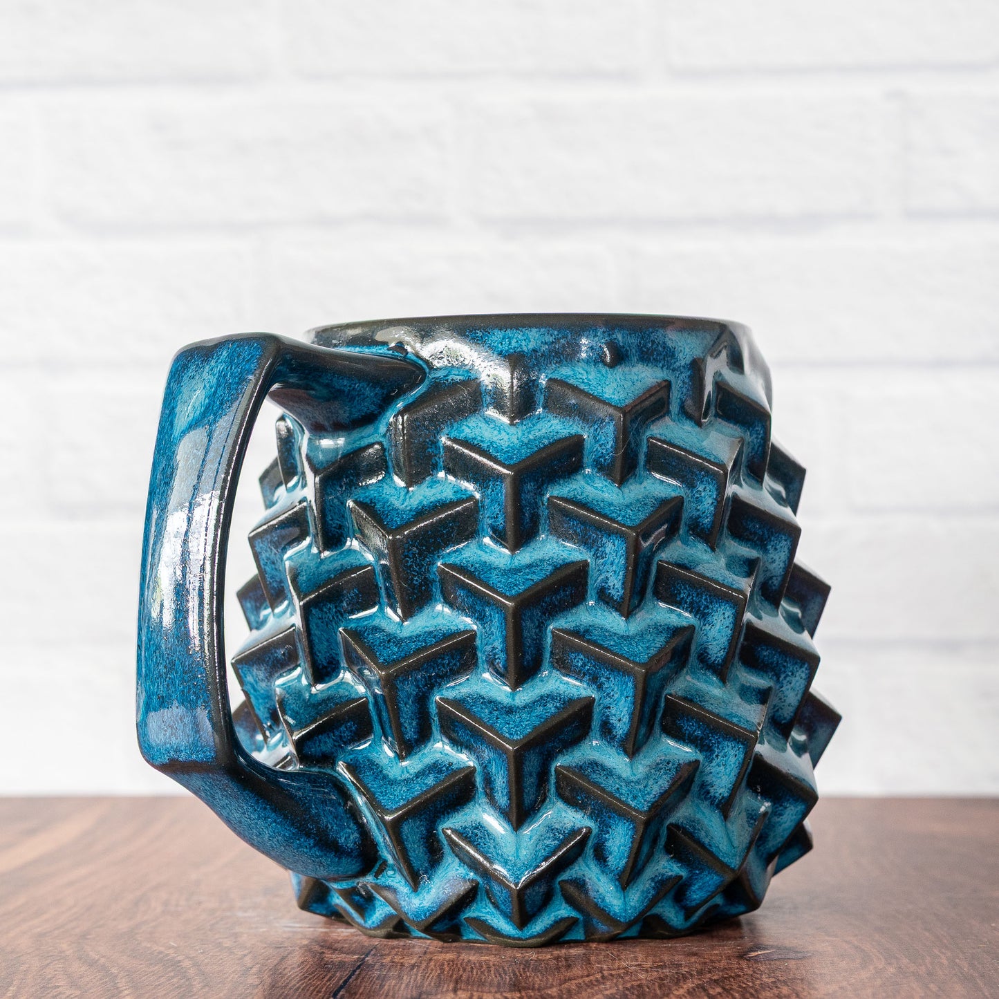 'Midnight Surf' Super Cubes 16oz Mug