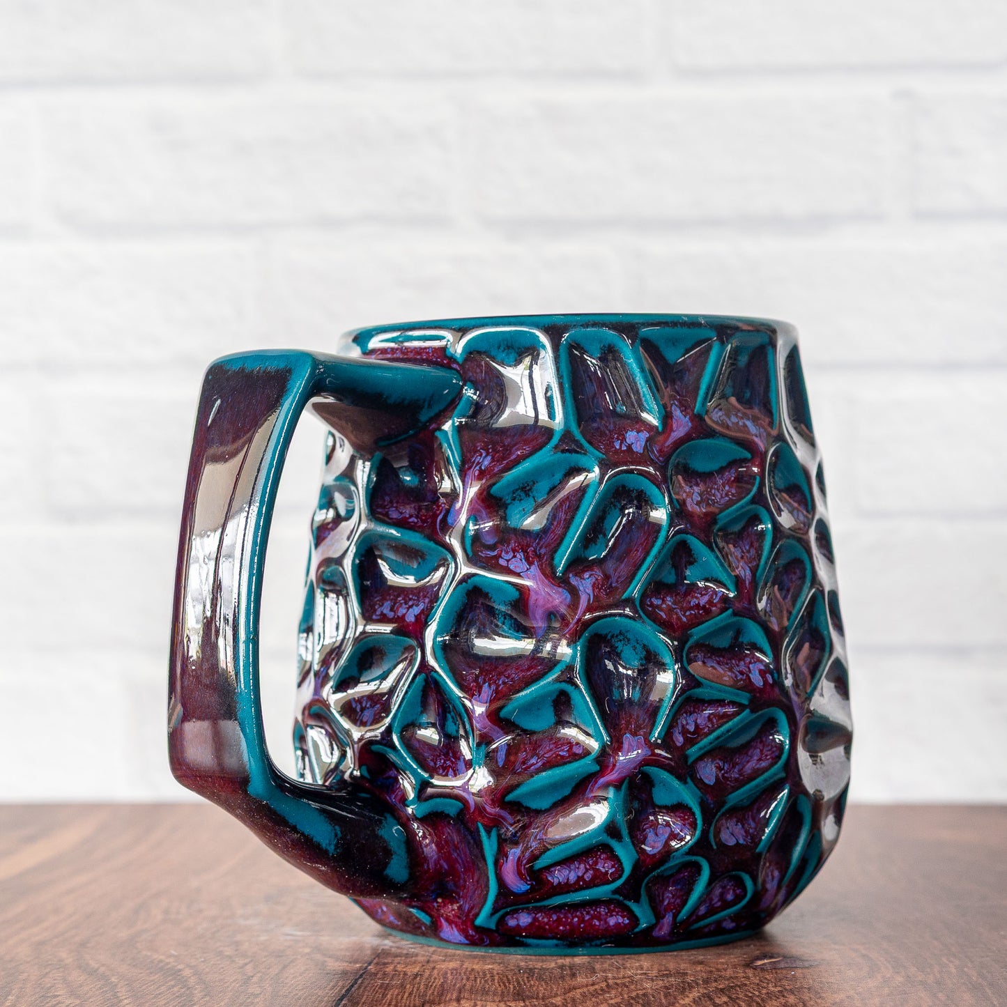 16oz 'Dragon Blood' Voronoi Mug