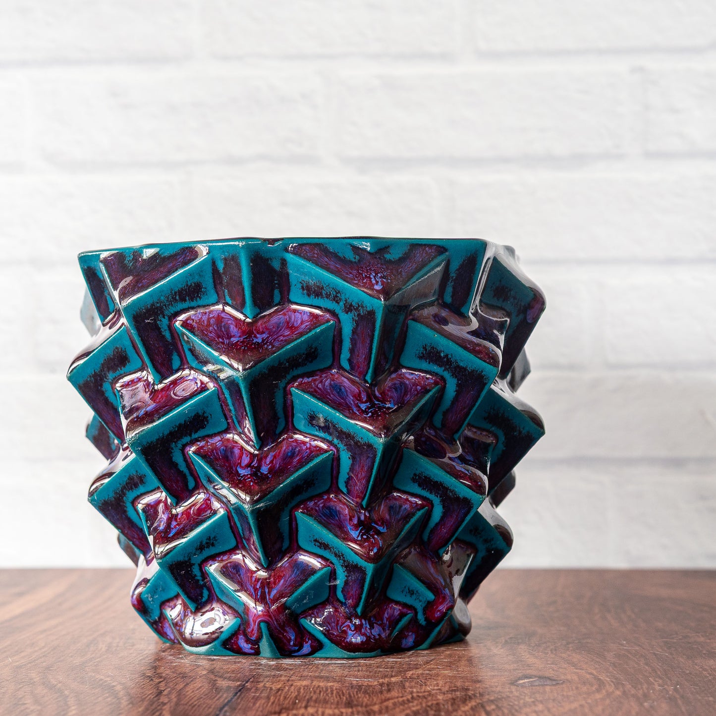 'Dragon Blood' Medium Cubes Planter