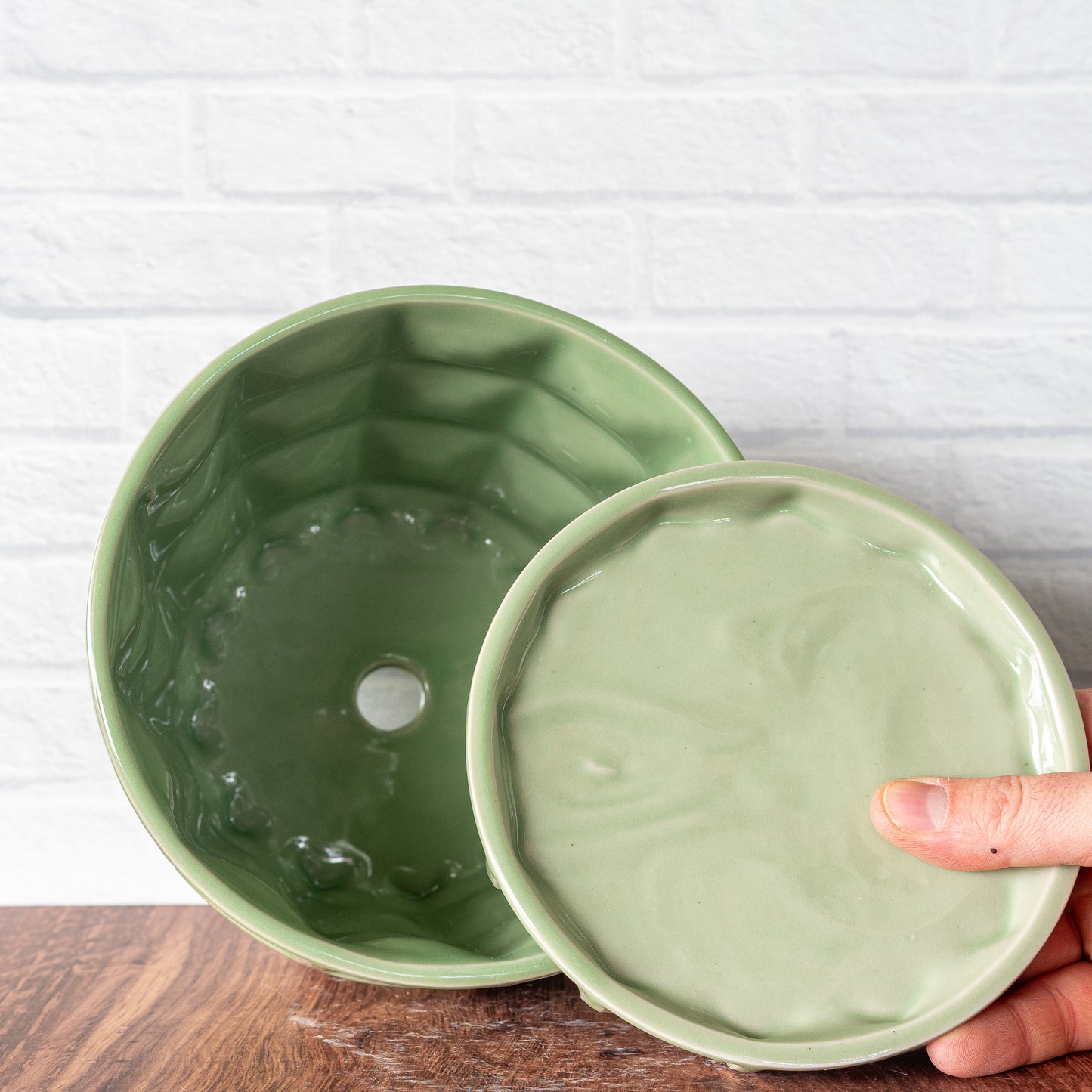 'Green Celadon' Pantheon Planter