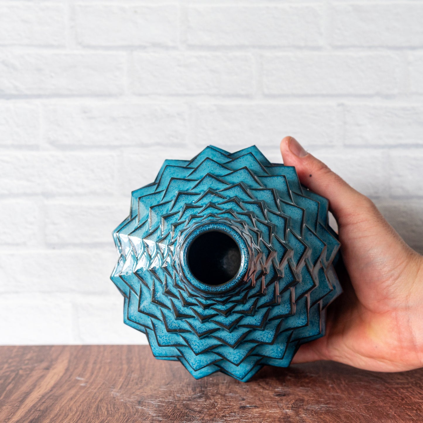 'Midnight Surf' Cubes Vase