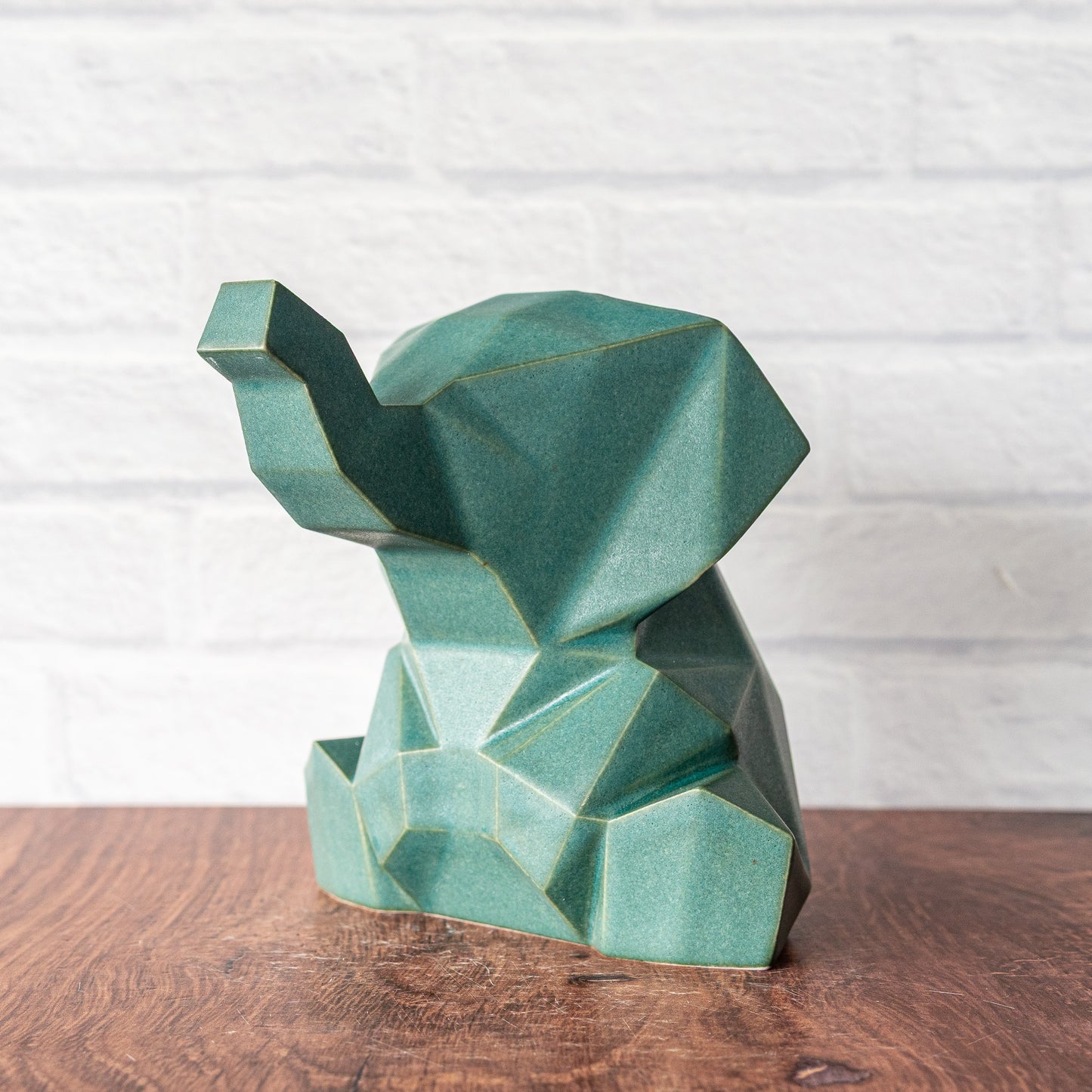 Medium 'Jade Matte' Elephant
