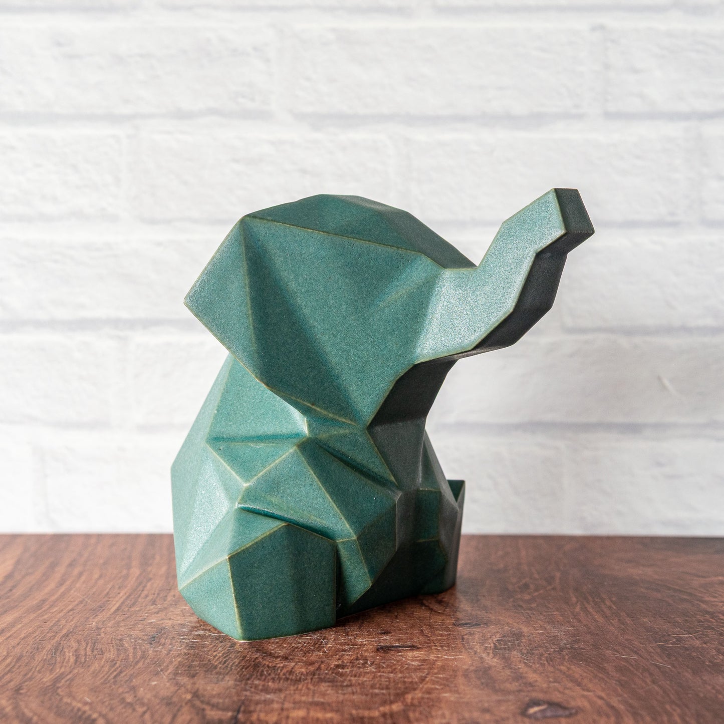 Medium 'Jade Matte' Elephant
