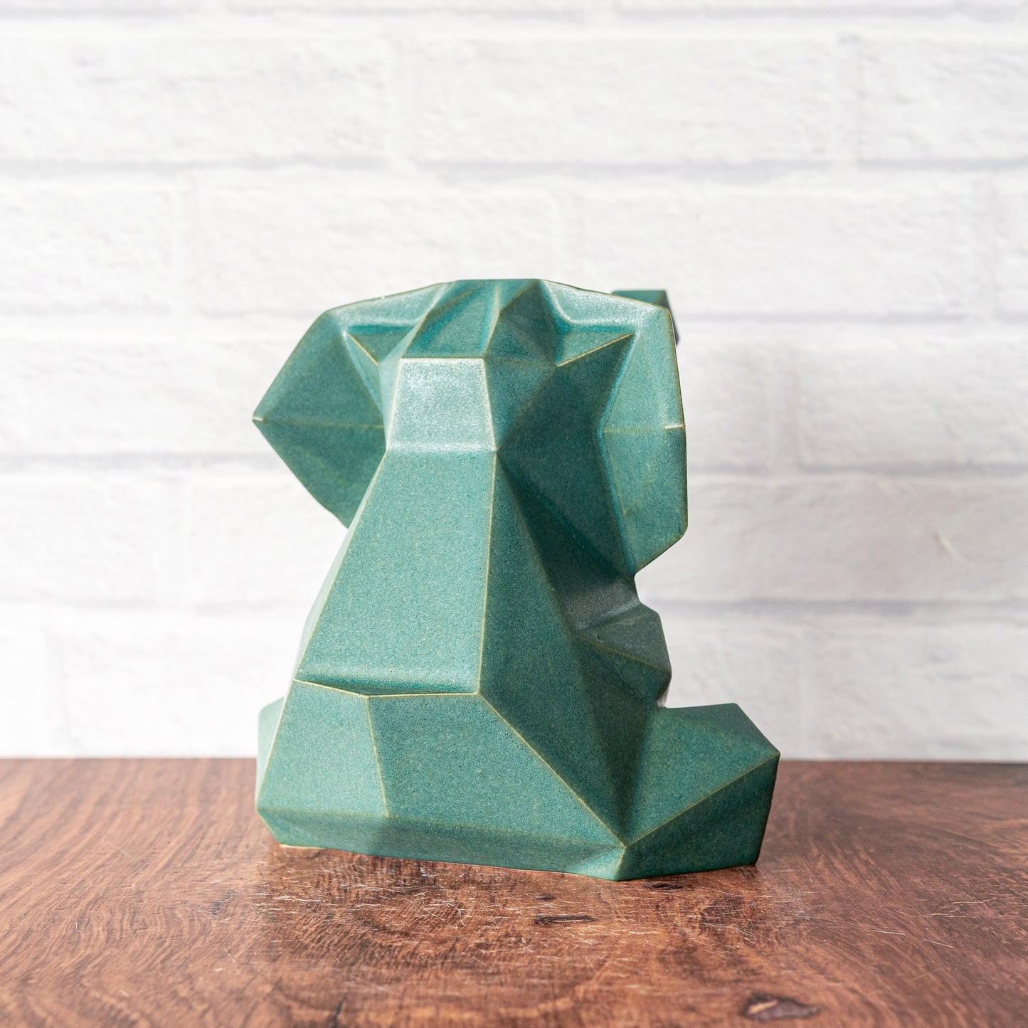 Medium 'Jade Matte' Elephant