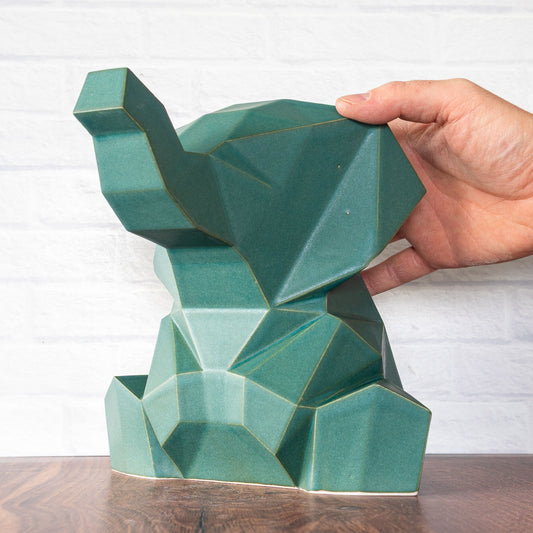 Large 'Jade Matte' Elephant