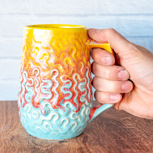 'Fire Coral' 23oz Mug