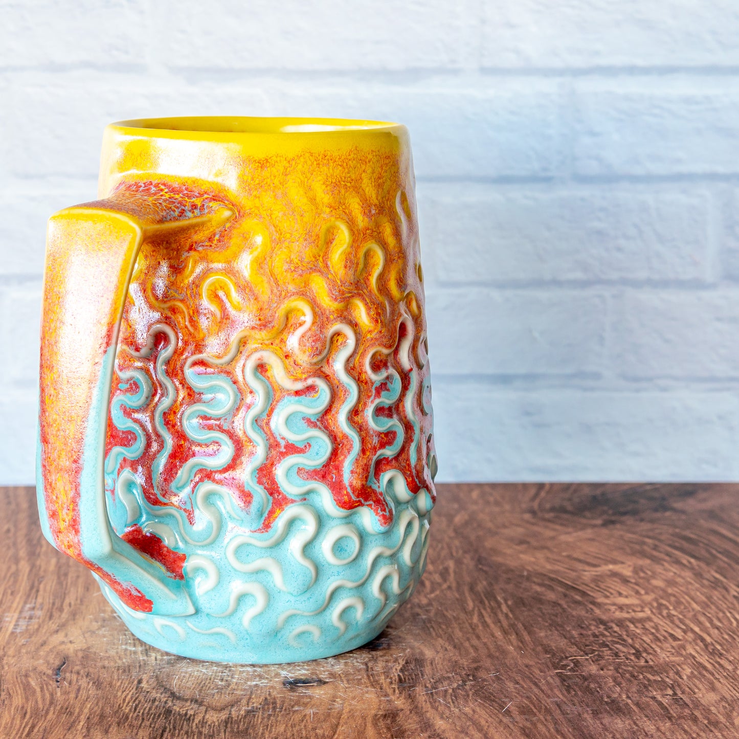 'Fire Coral' 23oz Mug