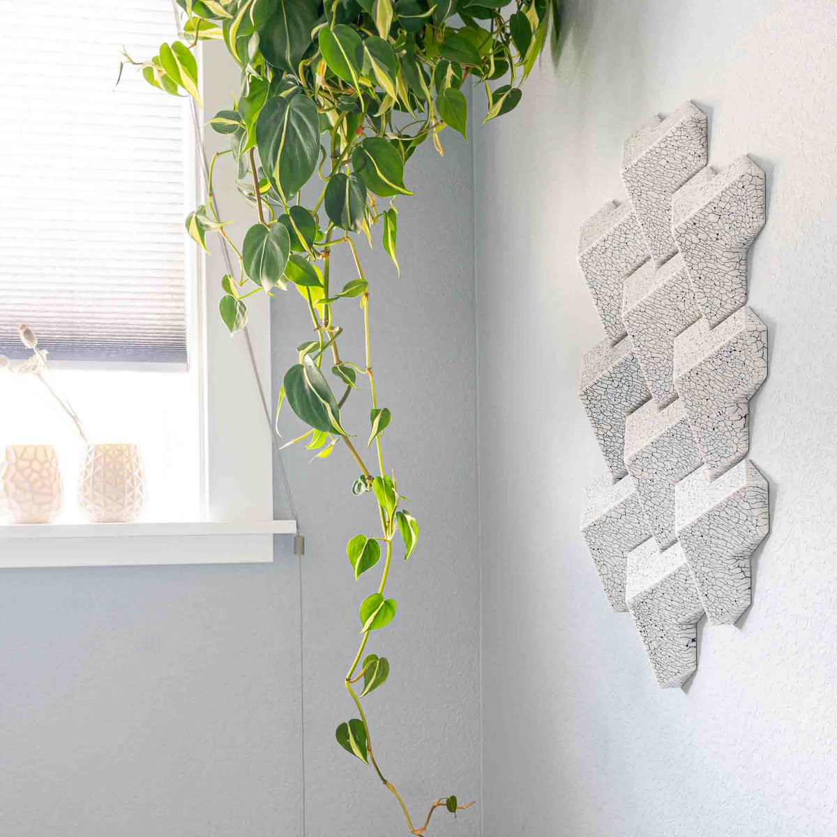 White Crackle Wall Piece