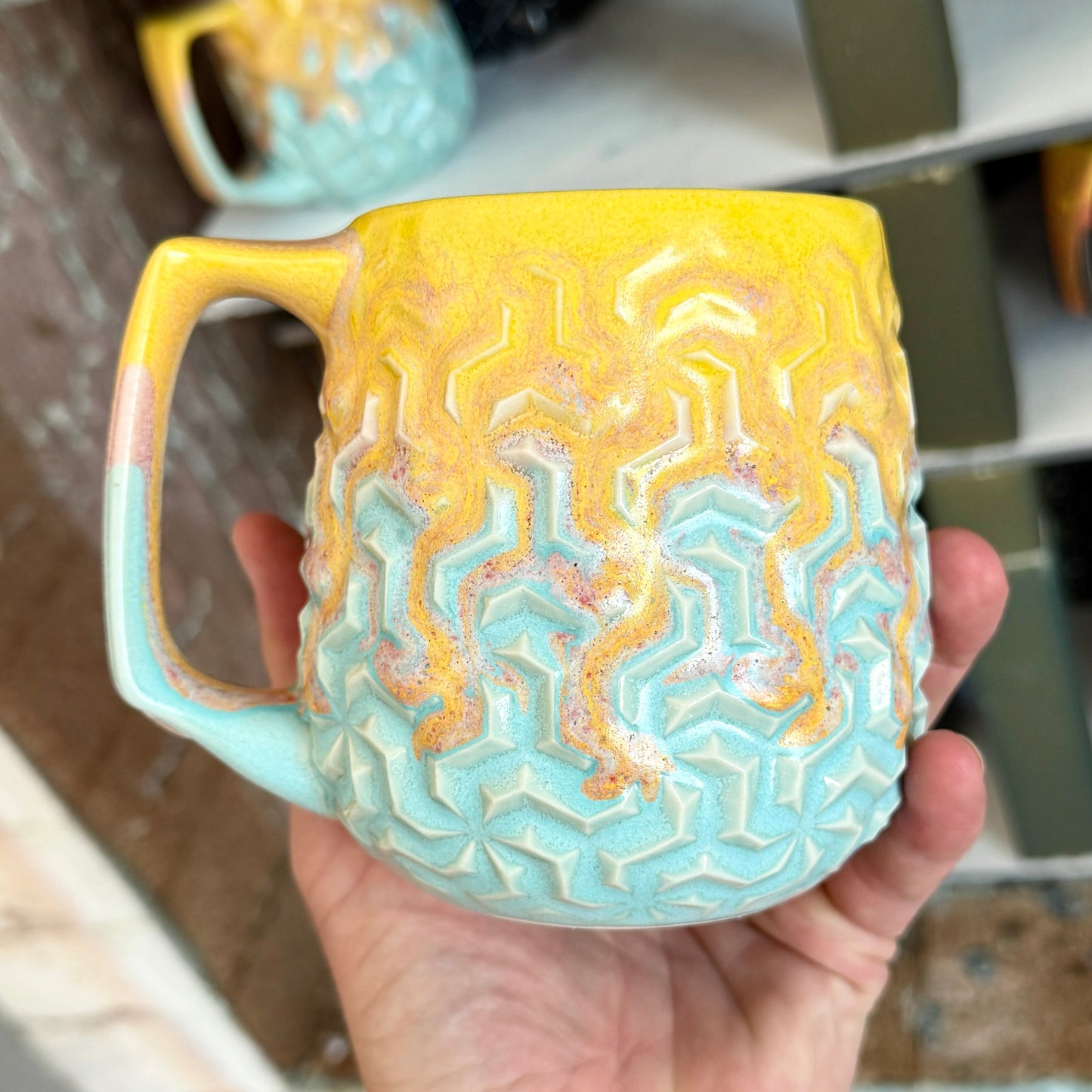 Second* 'Fire Coral' - 16oz Triweave Mug