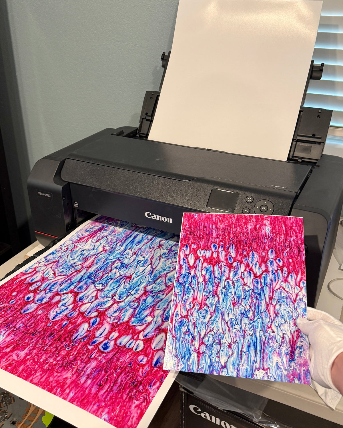 Magenta Melt Print
