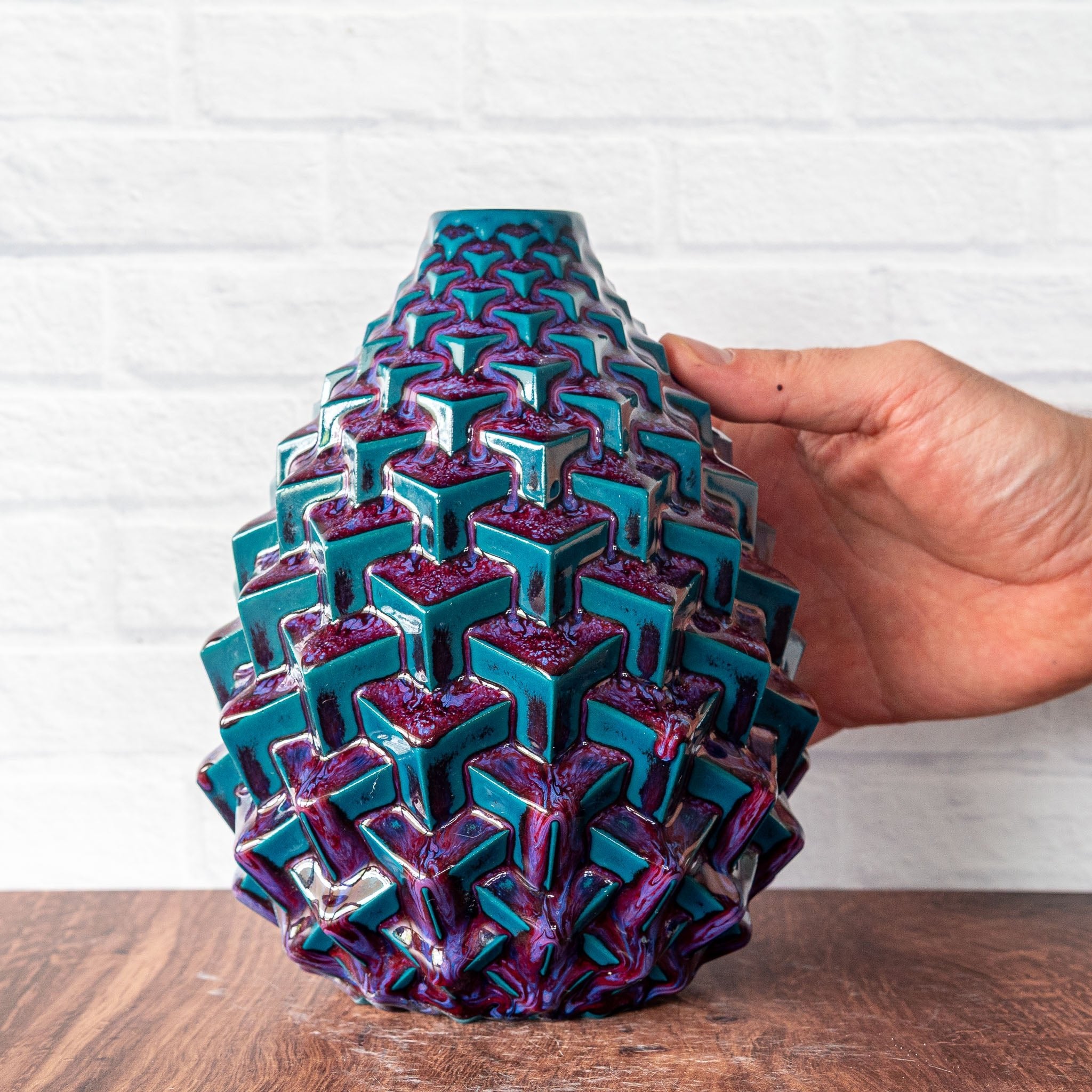 Stacked Cubes Vase - Hammerly Ceramics